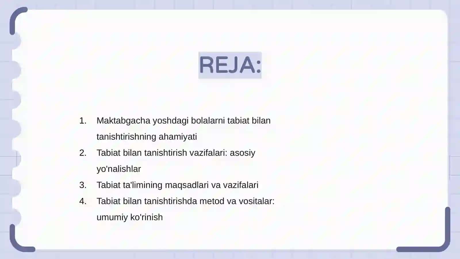Maktabgacha yoshdagi bolalarni tabiat bilan tanishtirish vazifalari va metod vositalari 2