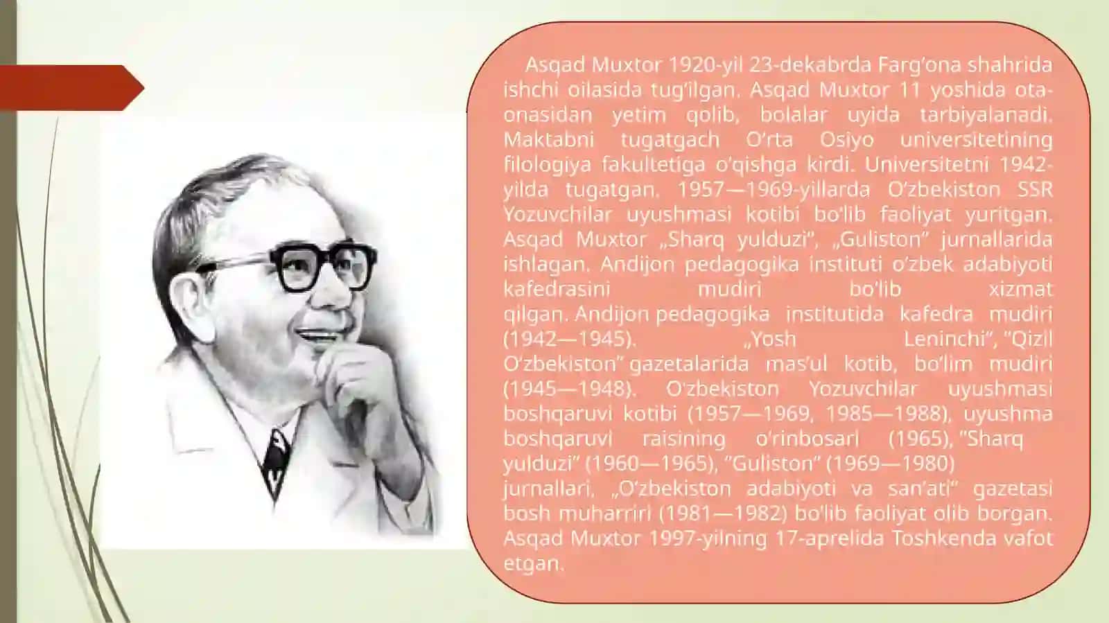 ASQAD MUXTORNING ROMANNAVISLIK MAHORATI 2
