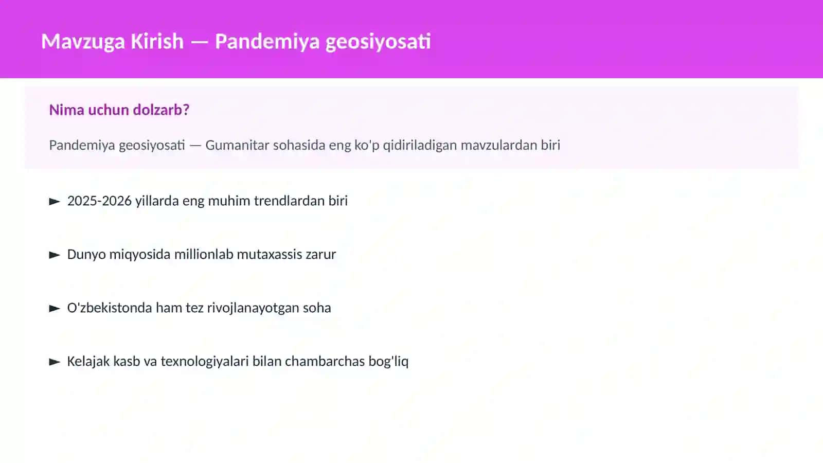 Pandemiya geosiyosati 2