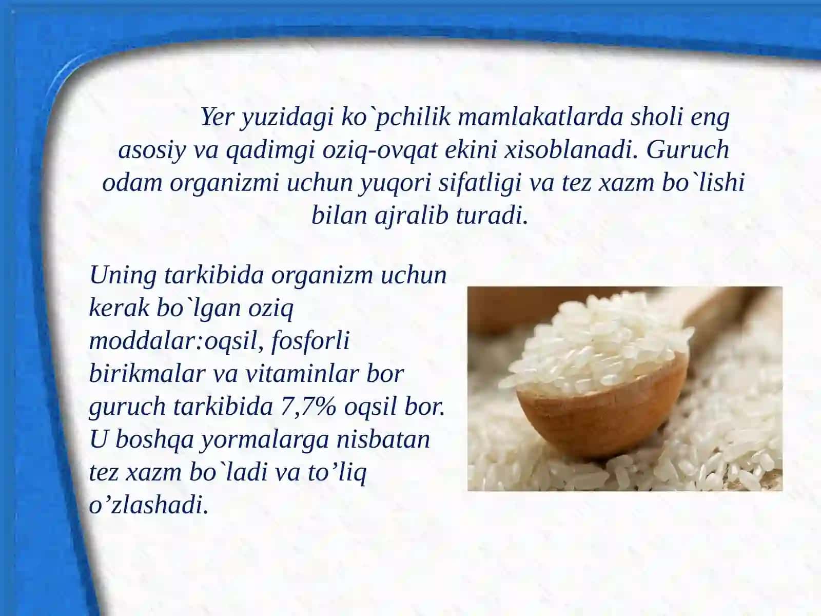Sholi - biologiyasi va yetishtirish texnologiyasi 2