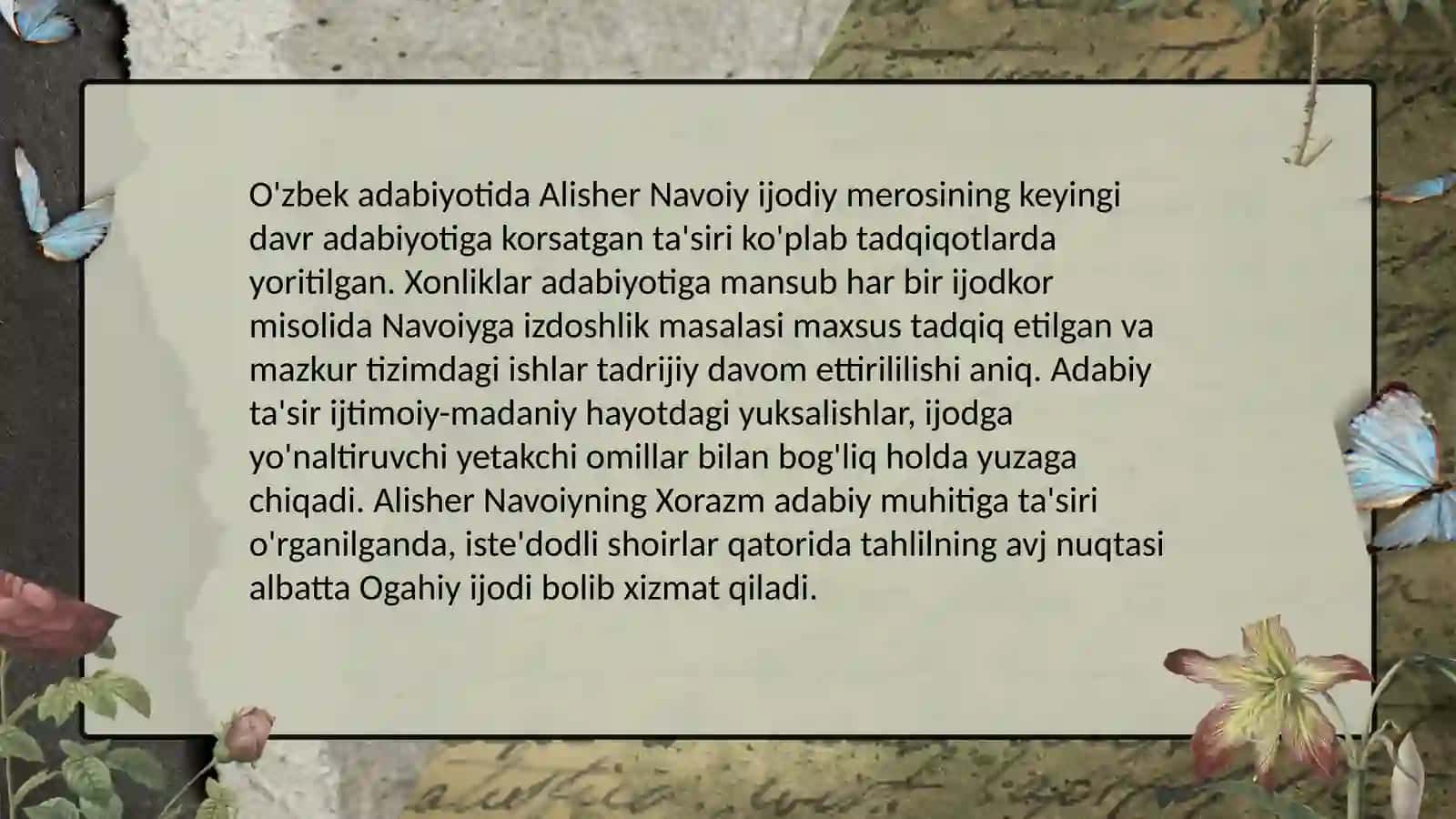 Ogohiy ijodida Navoiyan'analari 2