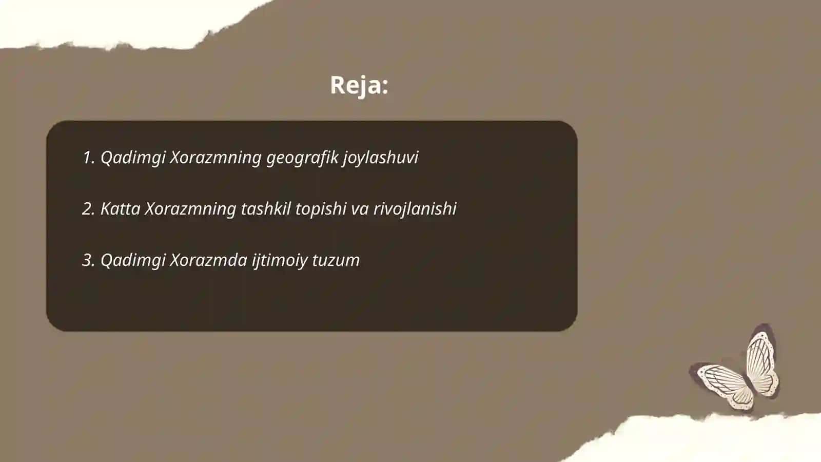 QADIMGI XORAZM VA KATTA XORAZM DAVLATCHILIGI 2