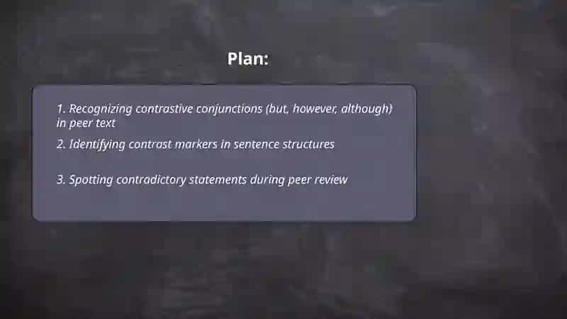 Peer checking and Identifying Contrasts 2