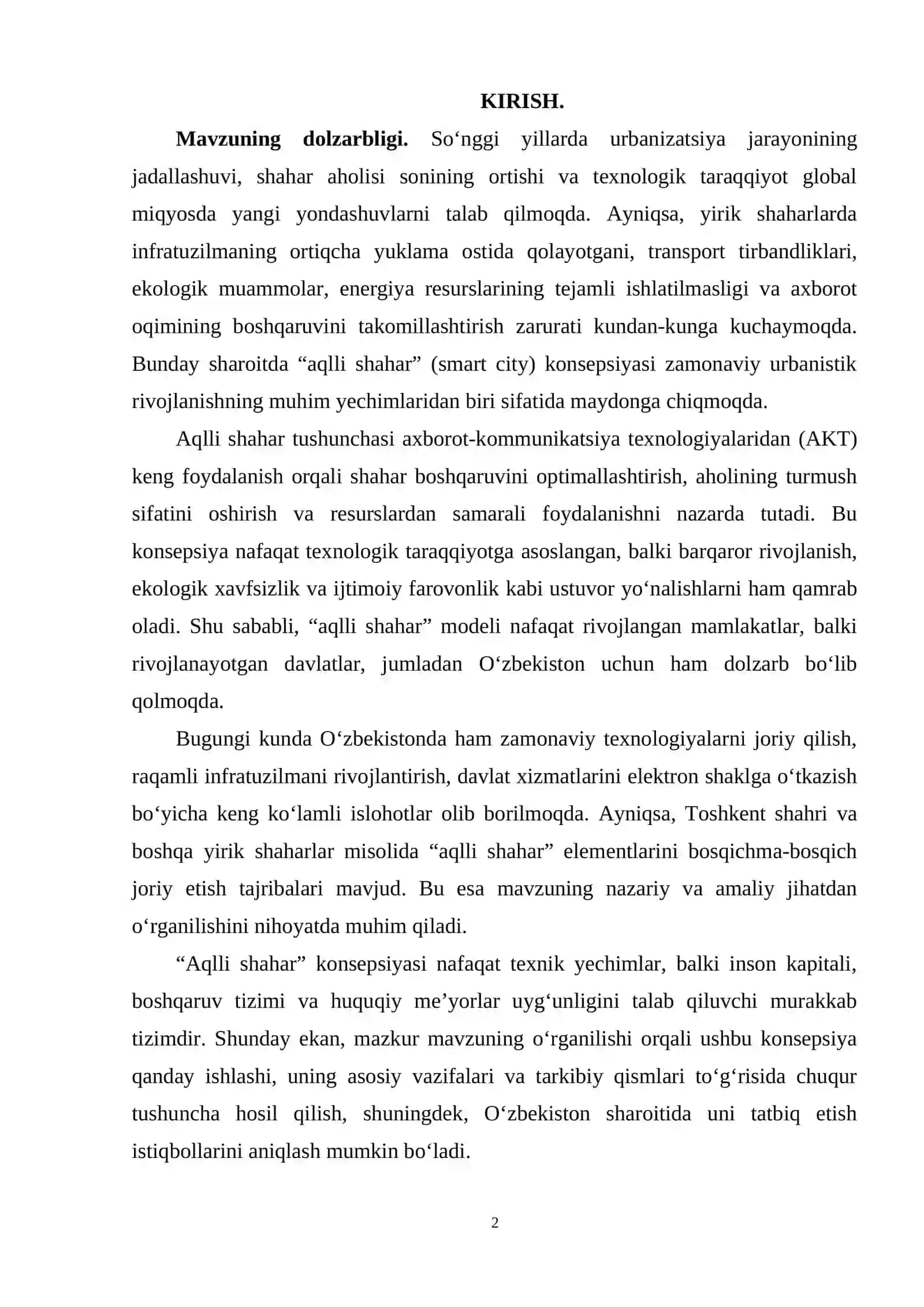 Aqlli shahar konsepsiyasi: vazifalari va tarkibiy elementlari 2