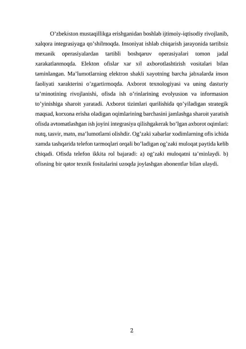 Zamonaviy axborot-kommunikatsiya texnalogiyalari 2