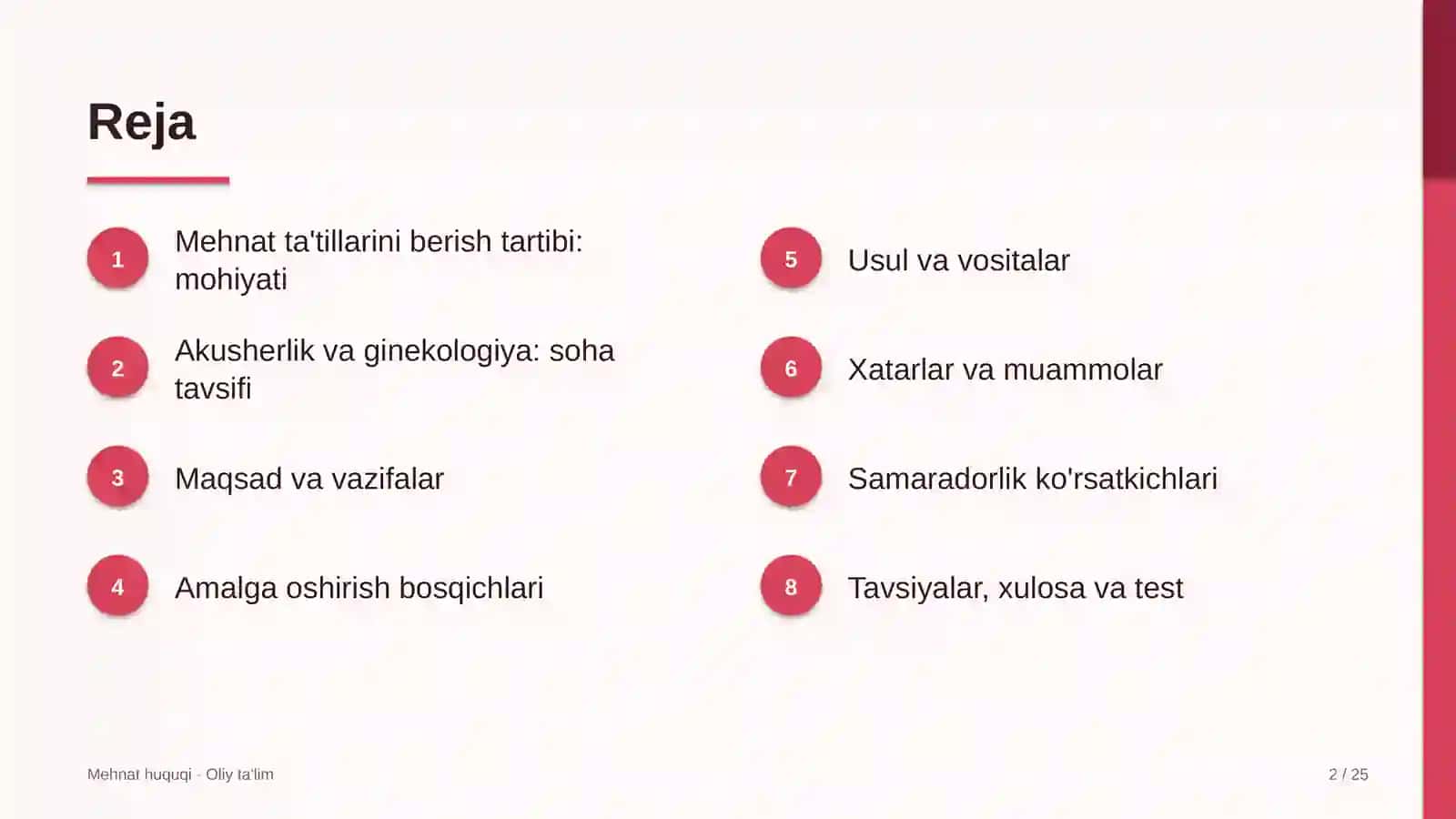 akusherlik va ginekologiyada mehnat ta'tillarini berish tartibi 3364 2