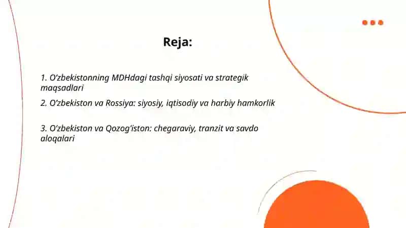 O’zbekiston va MDH davlatlari 2