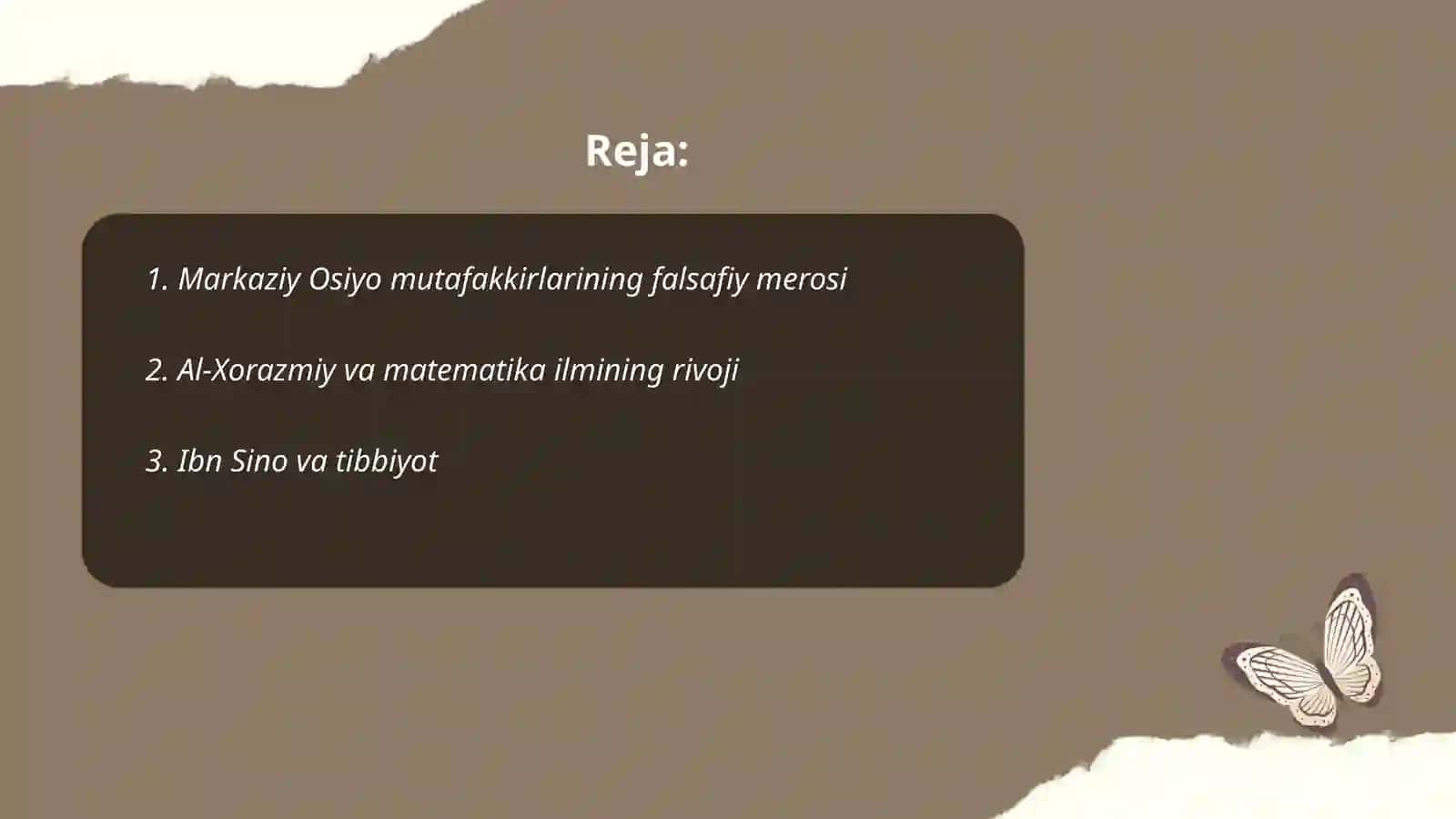 Markaziy Osiyo mutafakkirlarining falsafiy merosi 2