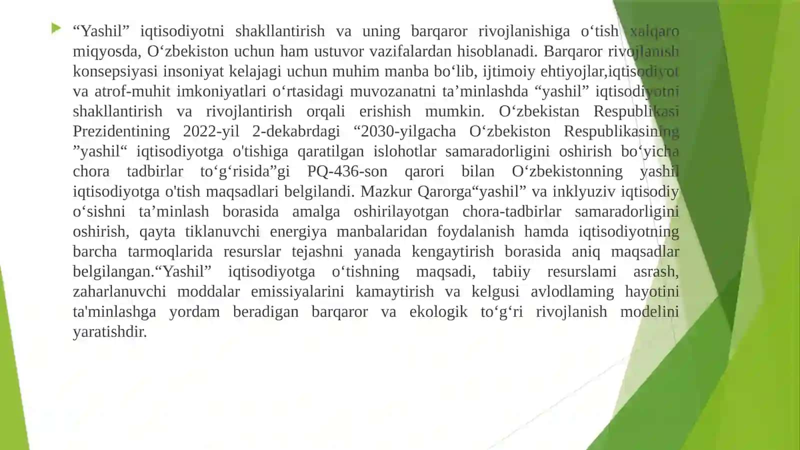 Yashil iqtisodiyot tushunchasining biotexnologiya bilan uzviy bog‘liqligini tahlil qilish 2