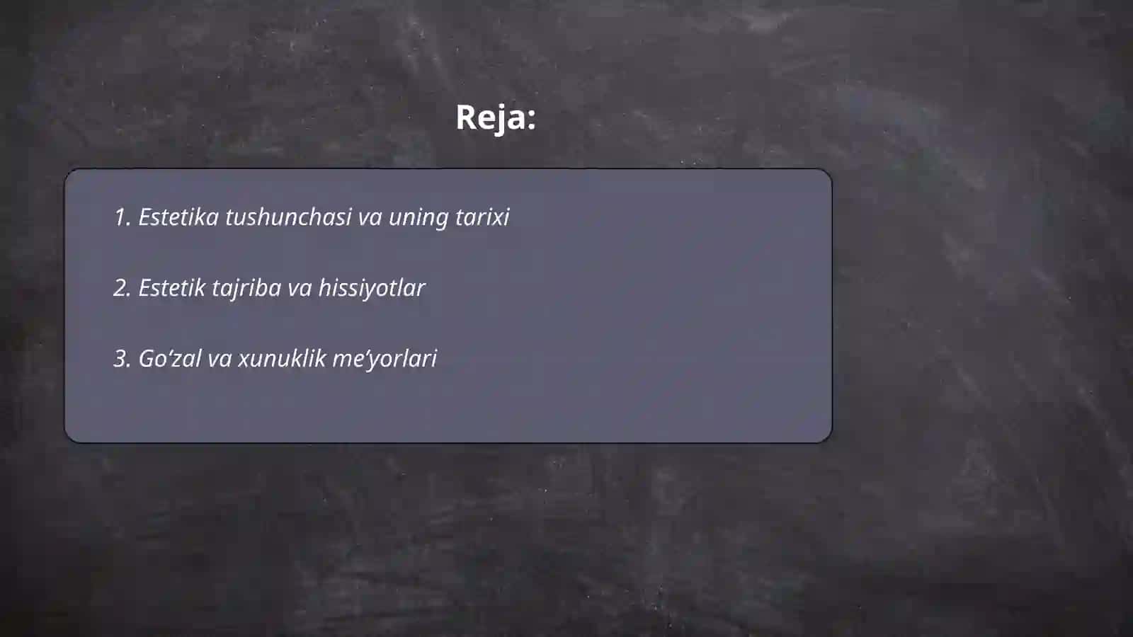 Estetika fani obyekri va falsafiy mohiyati 2