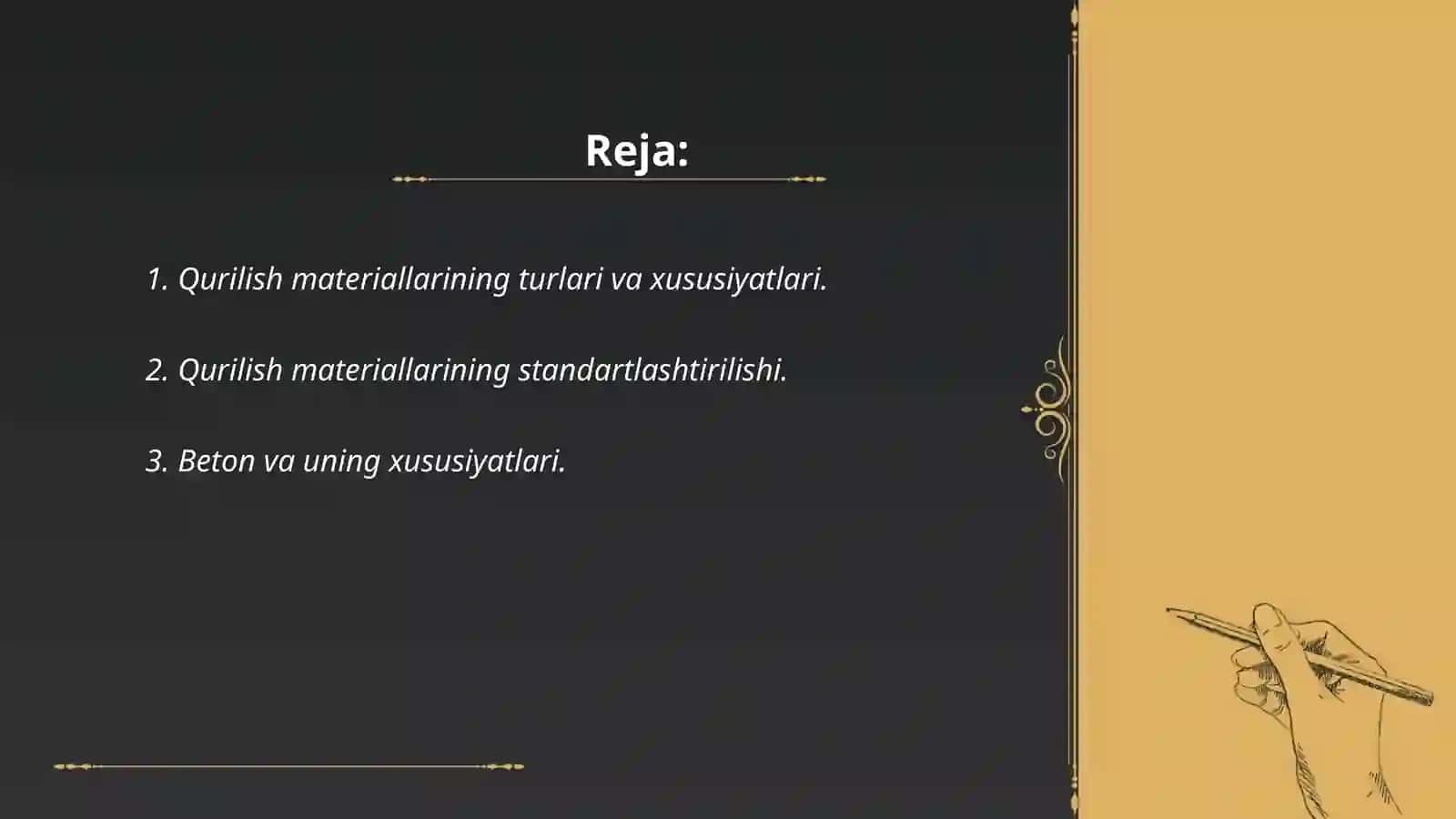 Qurilish materiallari va ishlab chiqarish texnologiyasi asoslari 2