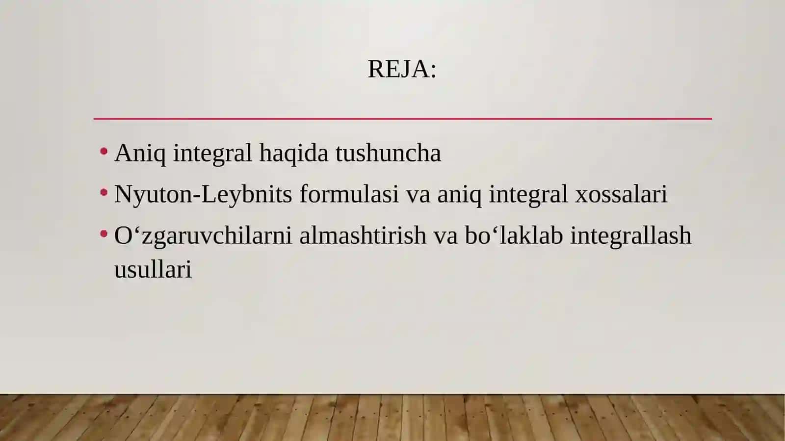 Aniq integralning ta’rifi 2