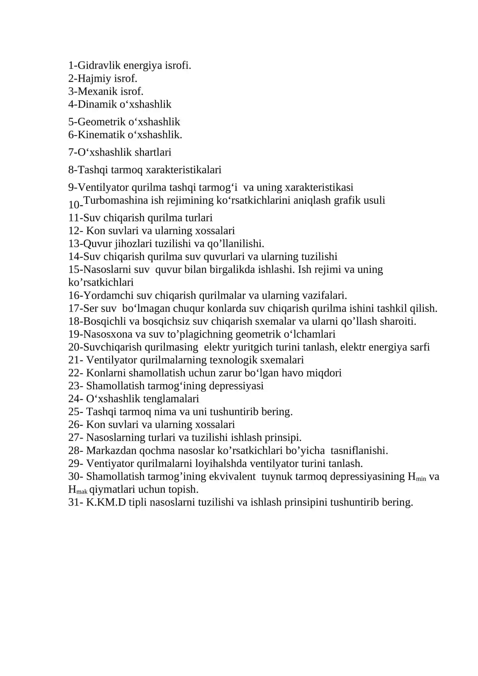 Turboqurilmalarning qurilishi va ishlash prinsipi 2