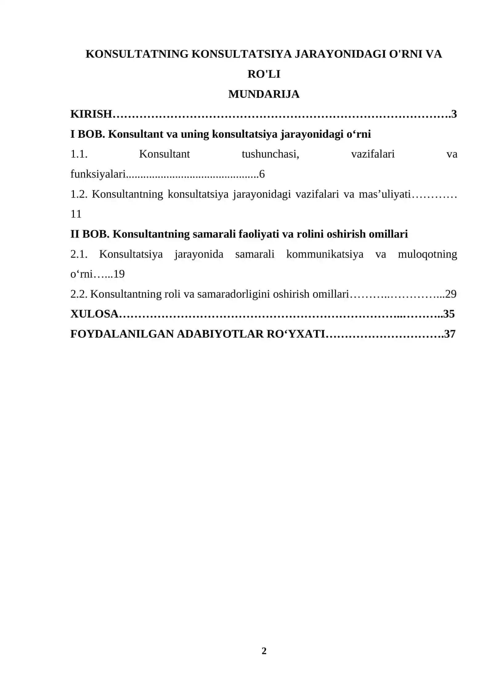 KONSULTATNING KONSULTATSIYA JARAYONIDAGI O’RNI VA RO’LI 2