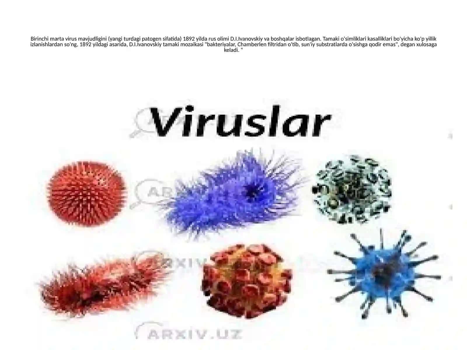 Viruslarning turli  sohalardagi ahamiyati 2