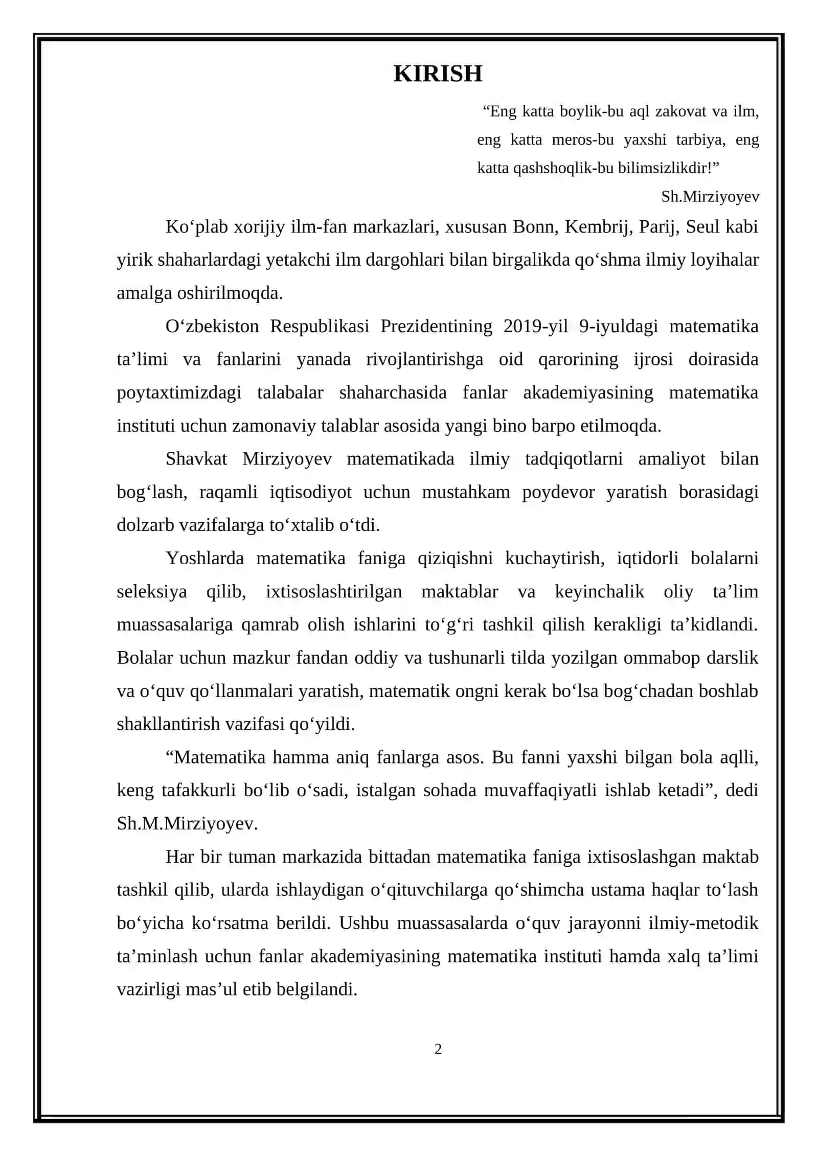 Haqiqiy sonlar toʻplami 2