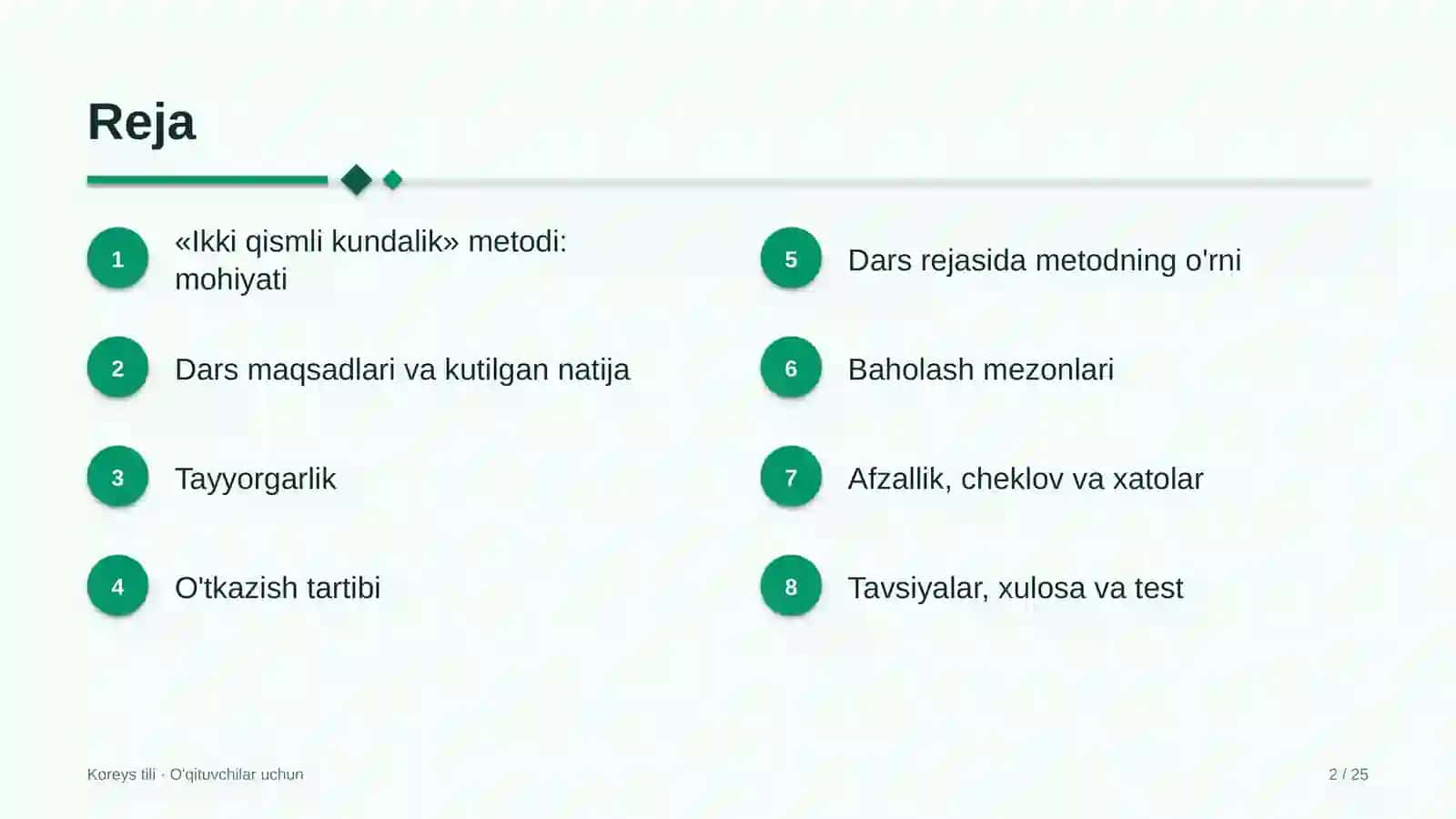 koreys tili darslarida ikki qismli kundalik metodidan foydalanish 9245 2