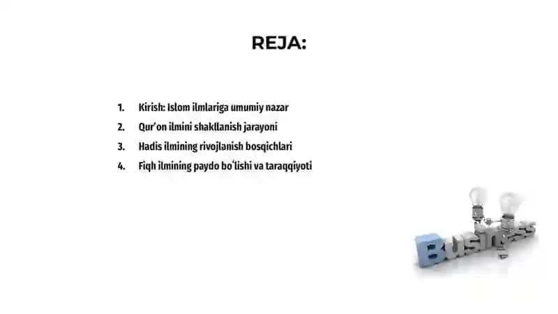 Qurʼon hadis fiqh aqeda ilimlarining shakllanish tarixi 2