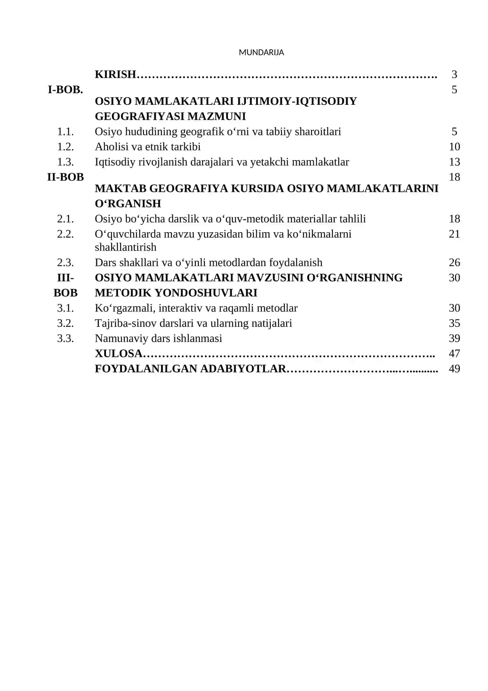 Jahon ijtimoiy-iqtisodiy geografiyasi 2