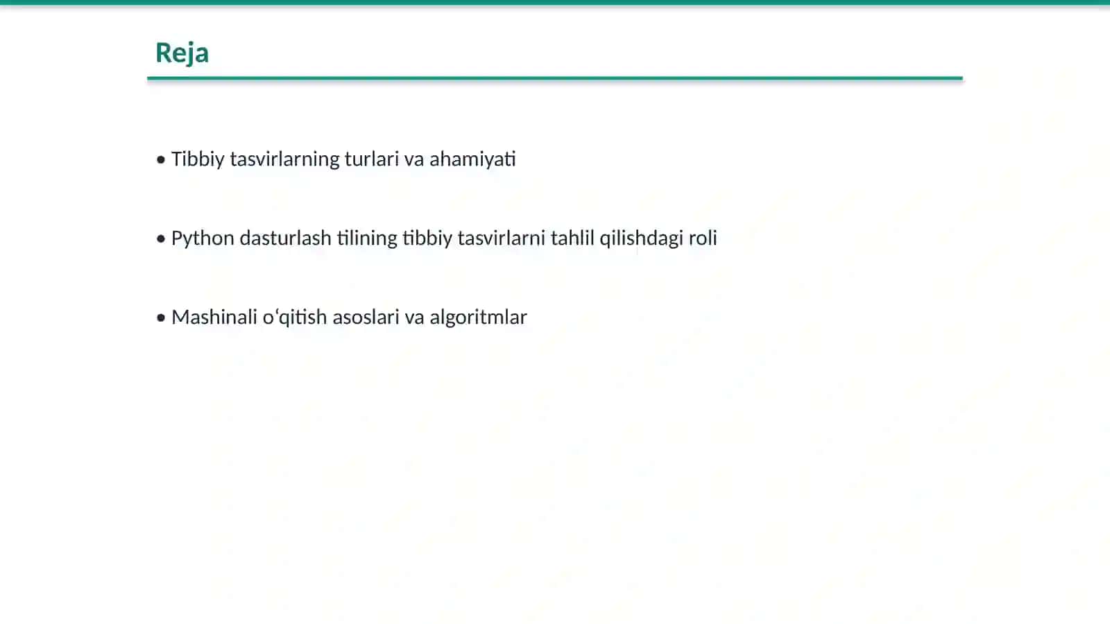 Python va mashinali o‘qitish asosida tibbiy tasvirlarni tahlil qilish 2