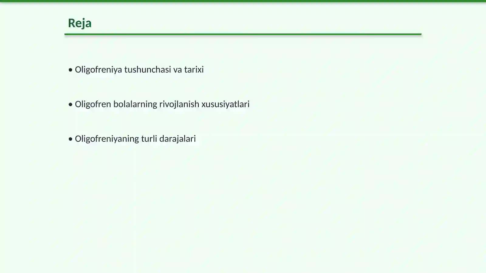 Oligofren bolalar tasnifi 2