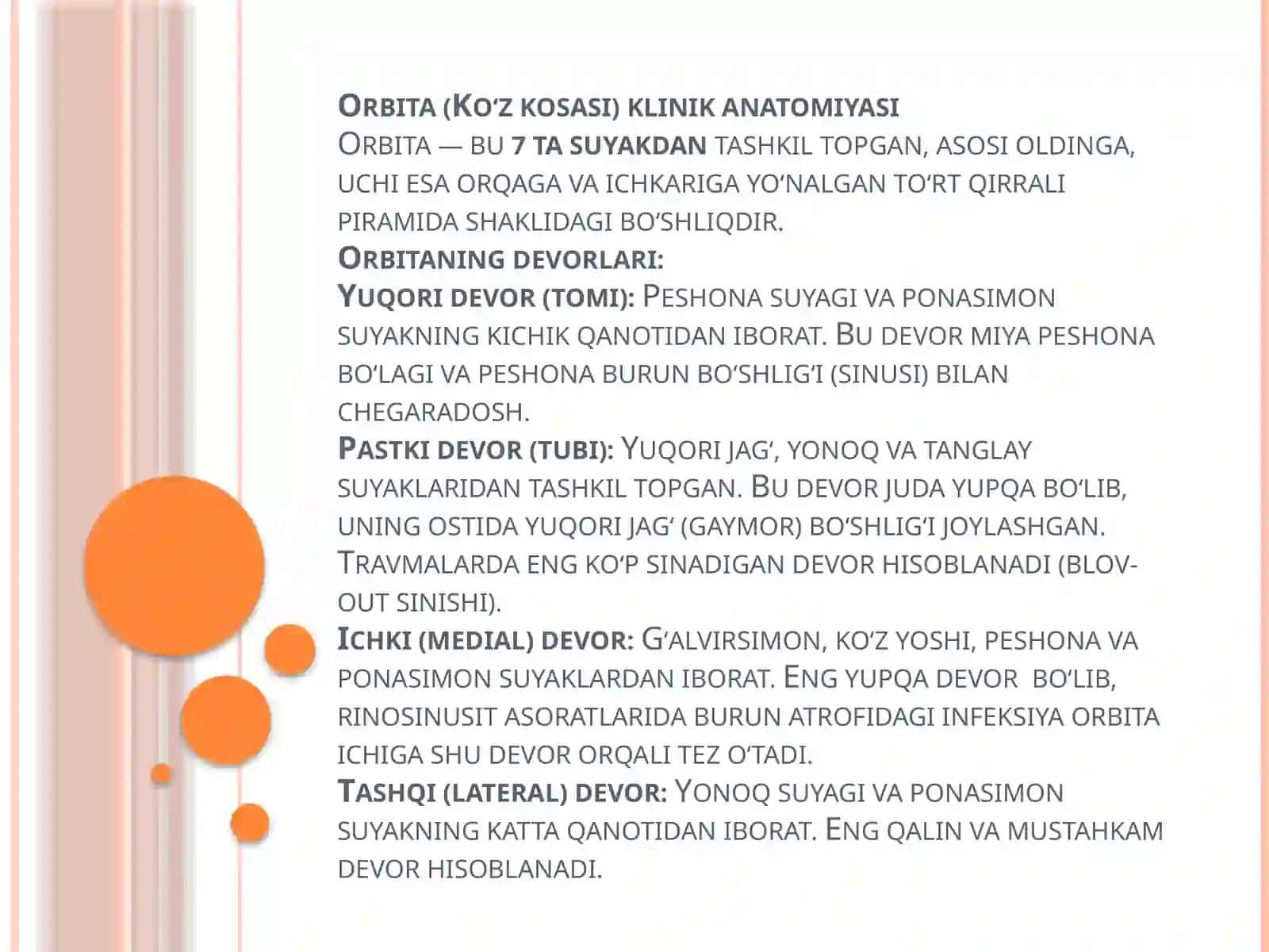 Orbita va Qovoq kasalliklari 2