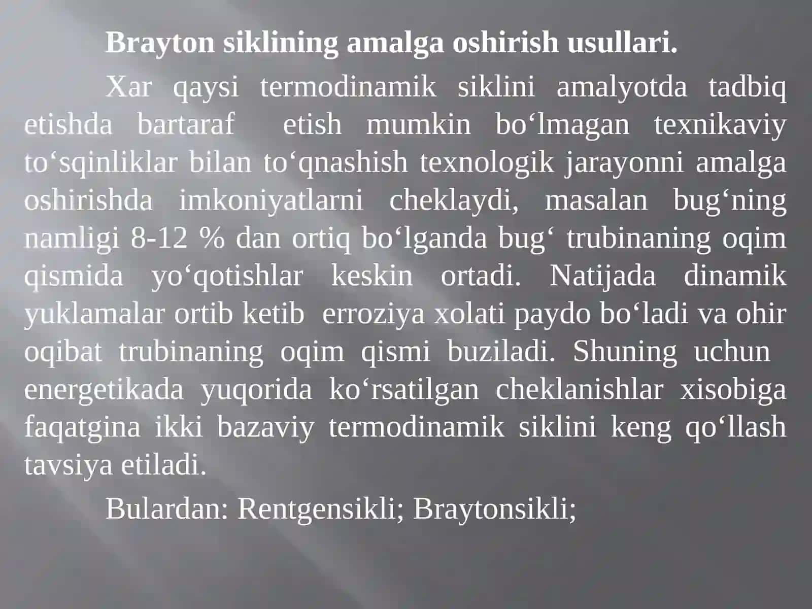 Bug‘-gaz qurilmalari konstruksiyasi, ishlash prinsipi va guruxlari 2