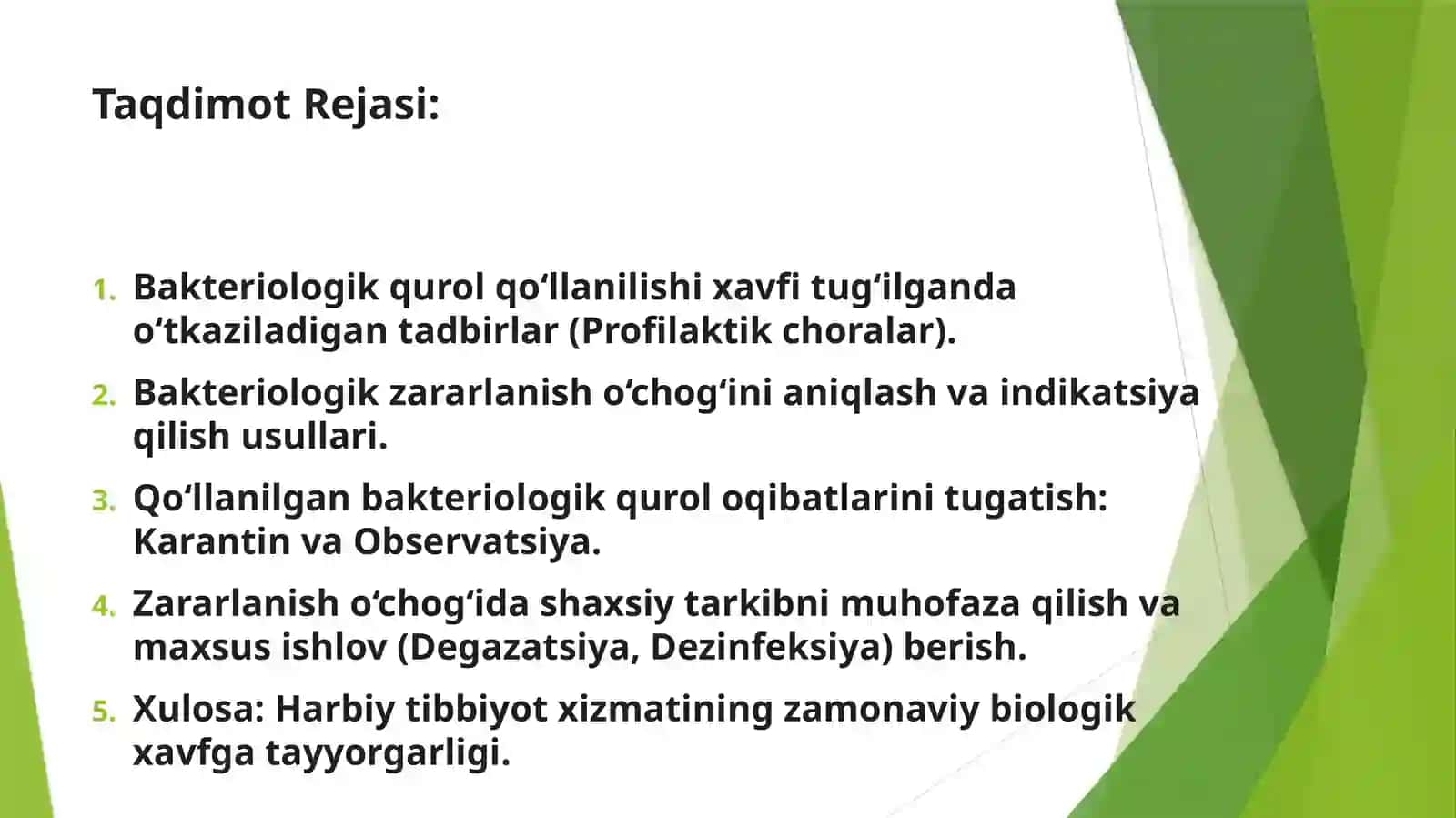 Dushman tomonidan Bakteriologik Qurol Qo‘llanilishi Xavfi 2