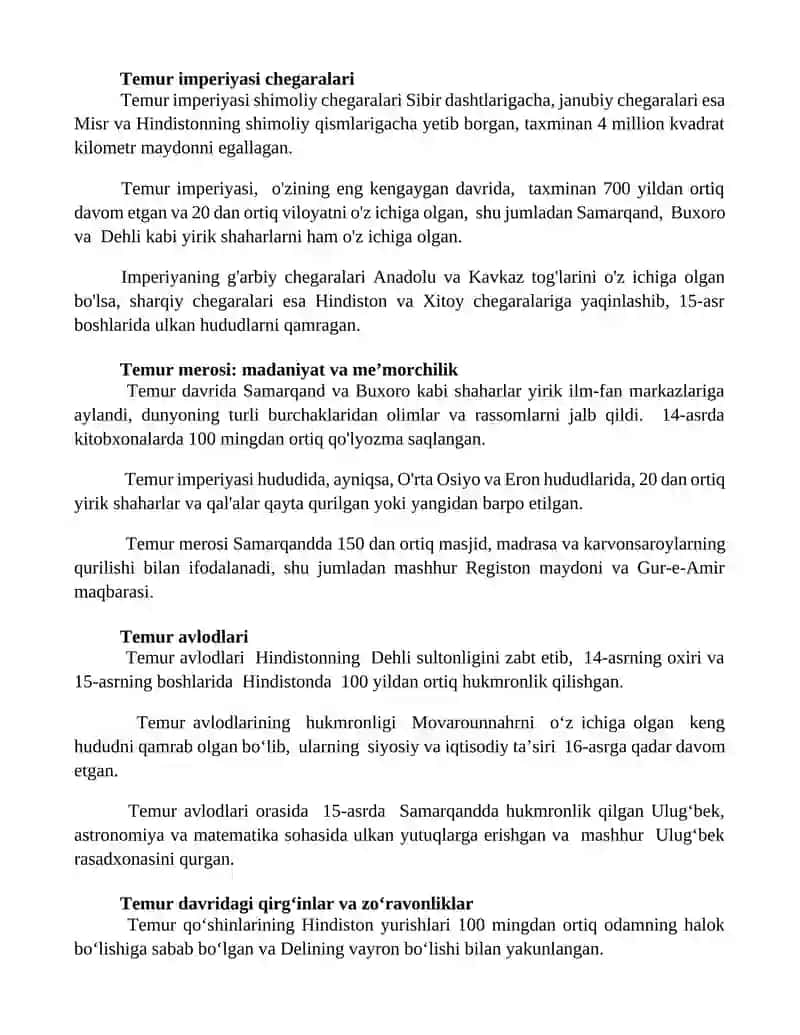 Temuriylar Davlati 2