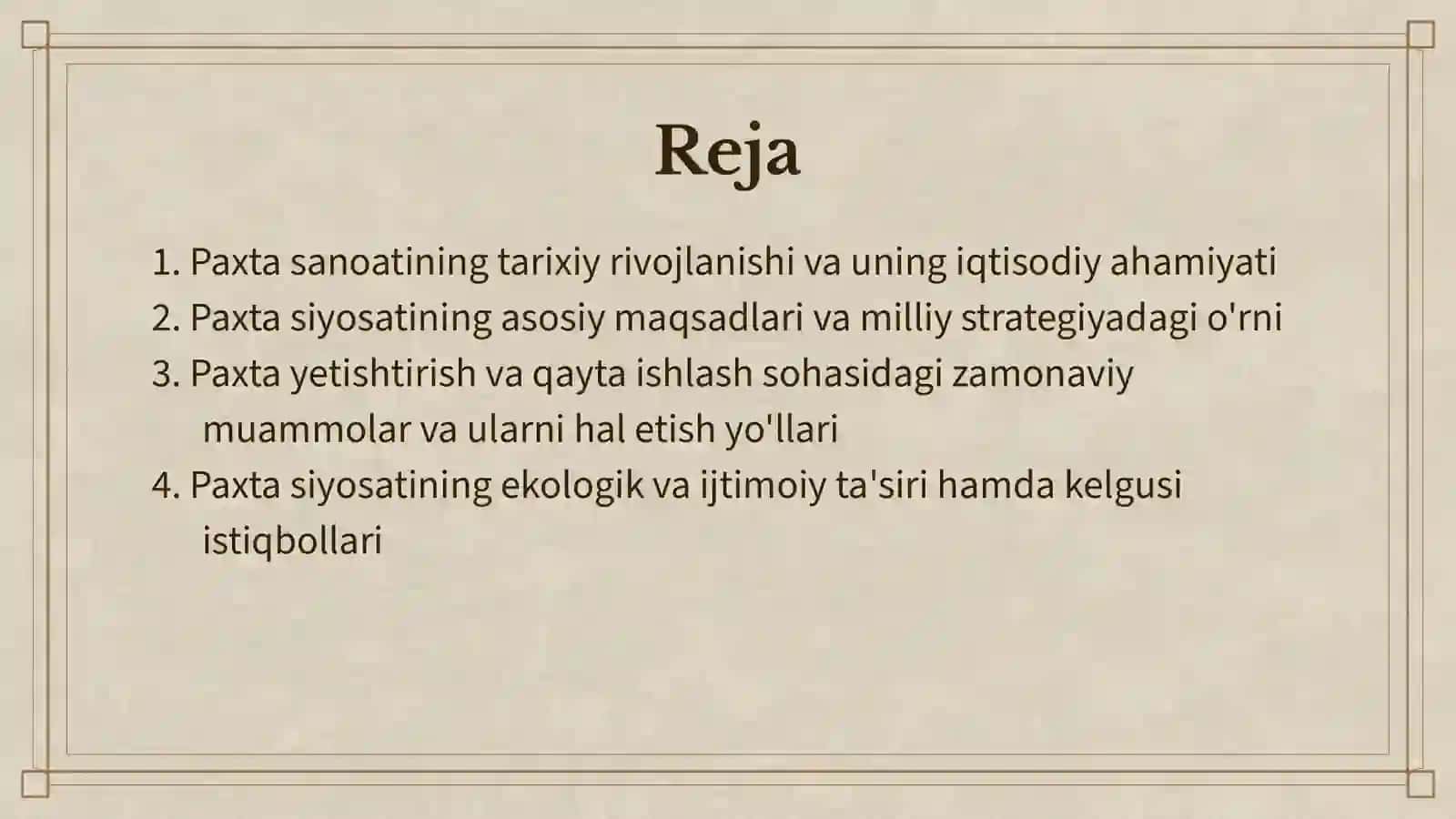 Paxta siyosati 2
