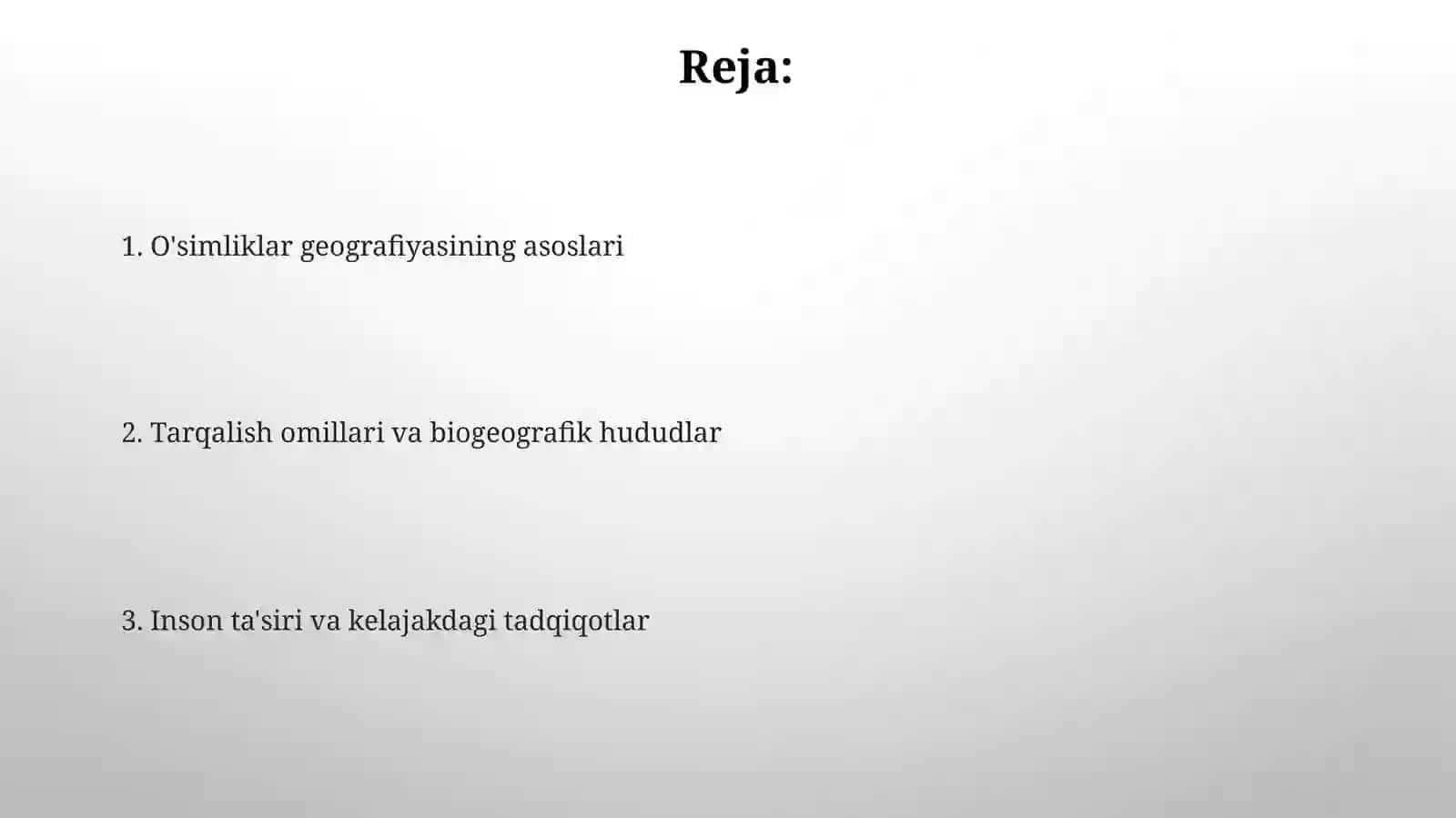 O'simliklar geografoyasi 2
