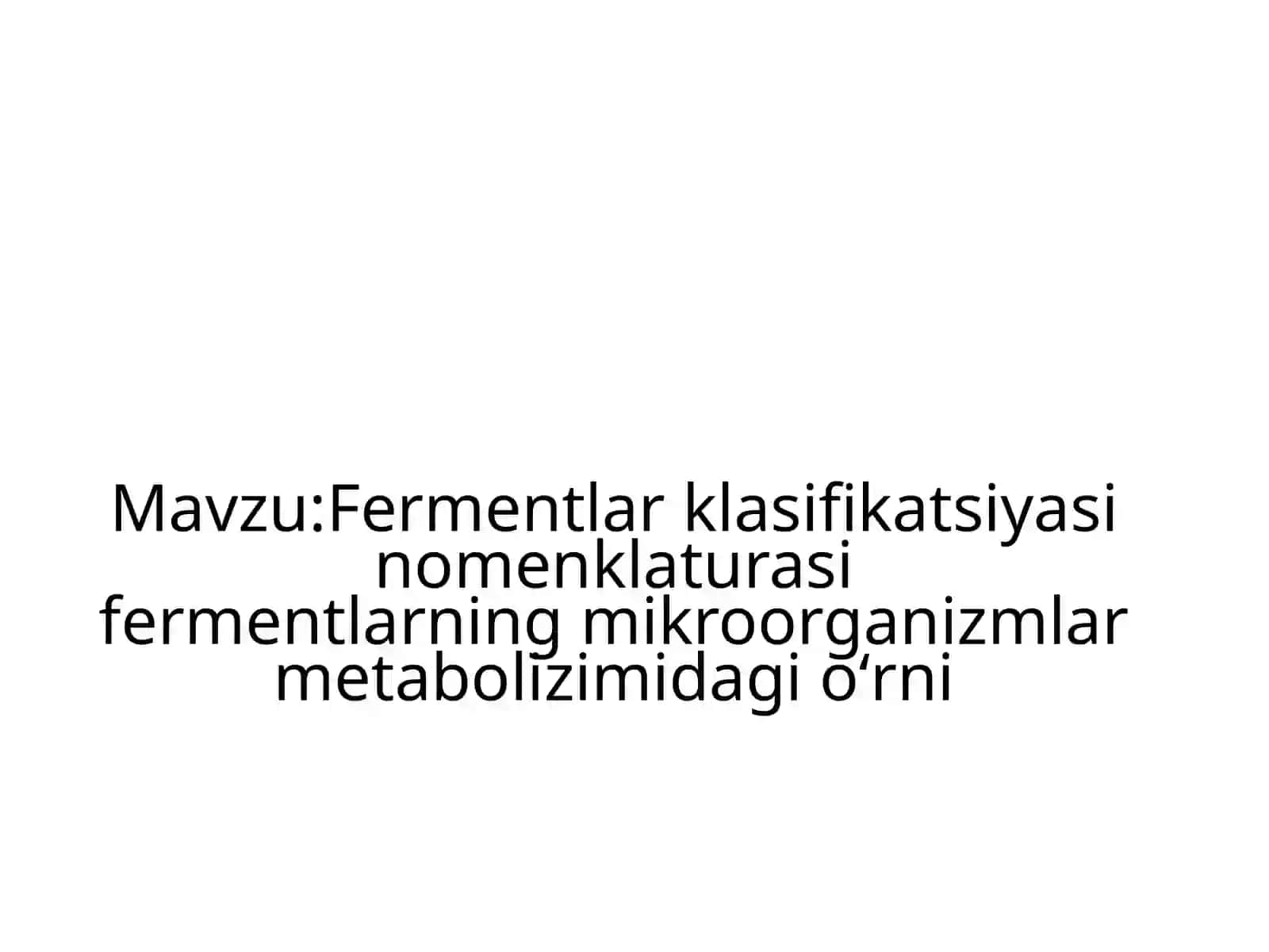 Fermentlar klassifikatsiyasi nomenklaturasi 2