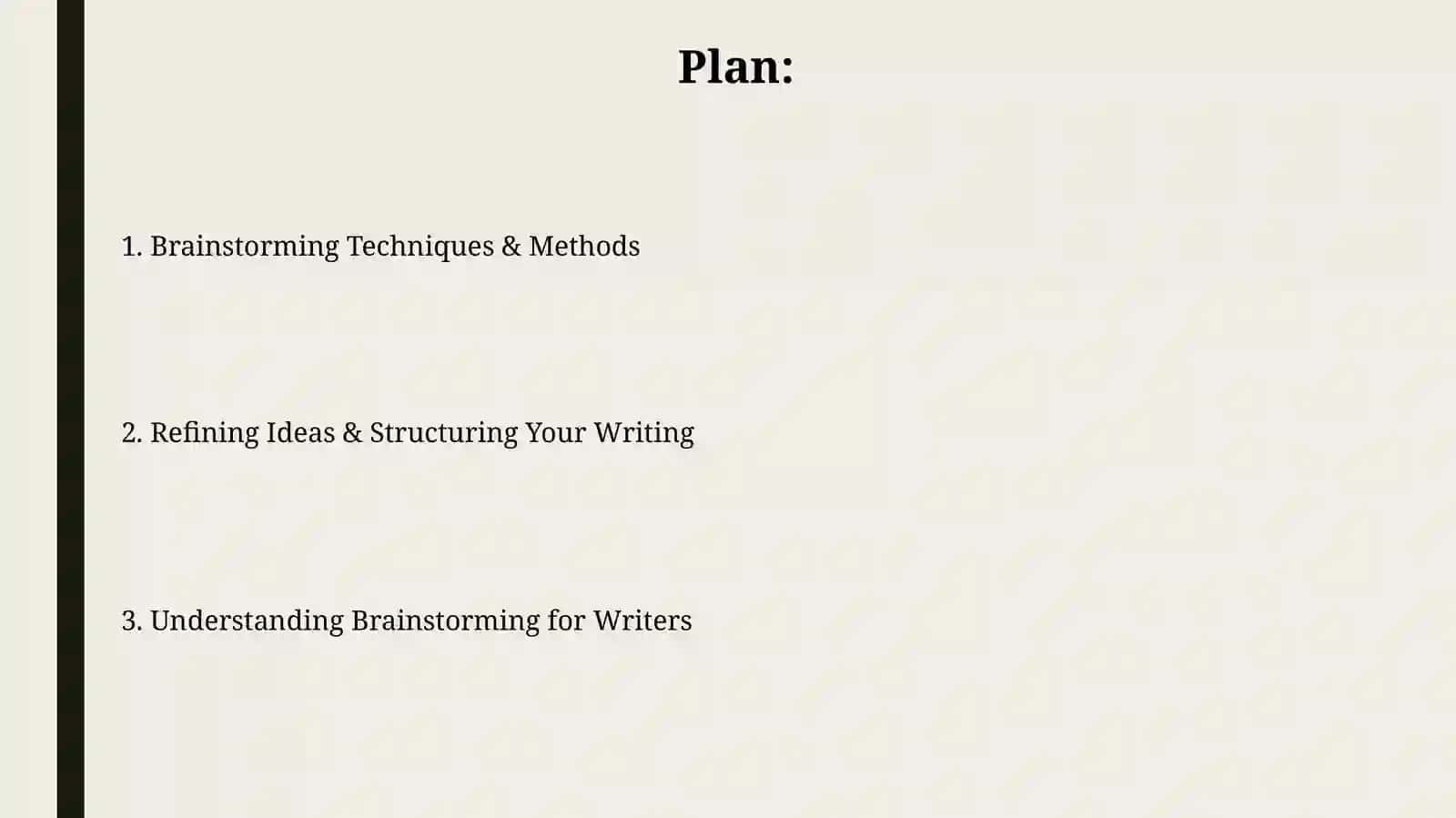 Brainstorming as a writing technique 2