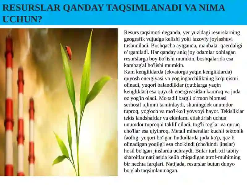 Resurslarni taqsimlash vaqt davomiyligi va qazib olish narxi 2