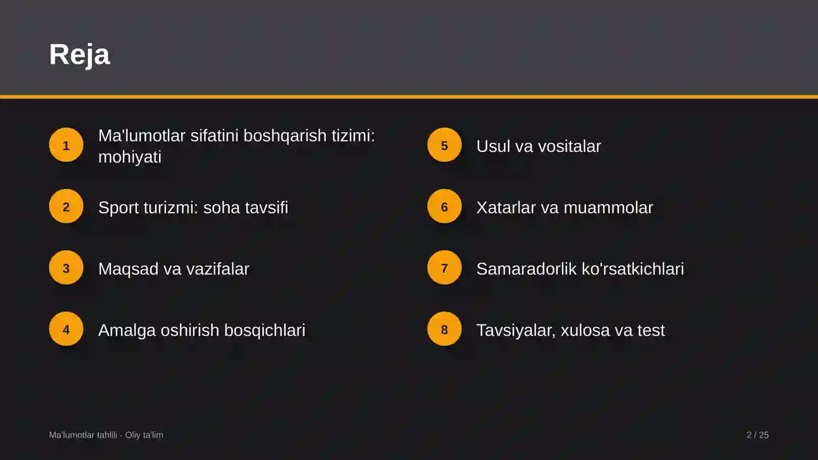 sport turizmida ma'lumotlar sifatini boshqarish tizimini joriy etish 5980 2
