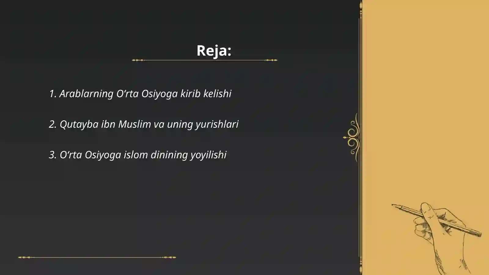 O'rta Osiyoga arablarning kirib kelishi va ularning soliqlari 2