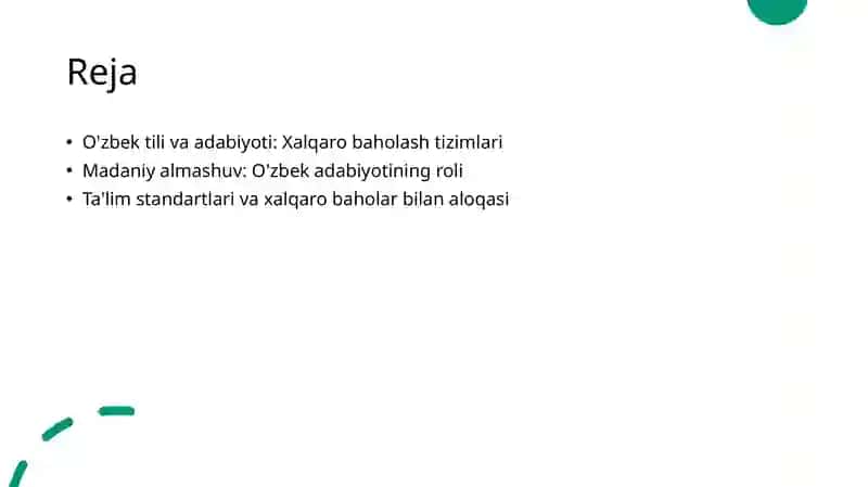 O'zbek tili va adabiyotining xalqaro baholash tizimi bilan aloqadorligi 2
