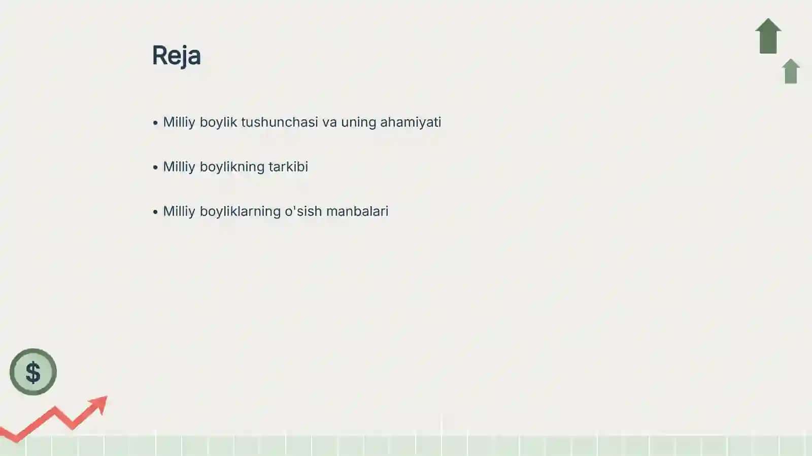 Mamlakat milliy boyligi uning tarkibi va oʻsish manbalari 2