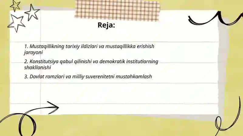 Oʻzbekistonning oʻziga xos istiqlol va taraqqiyot yoʻli 2