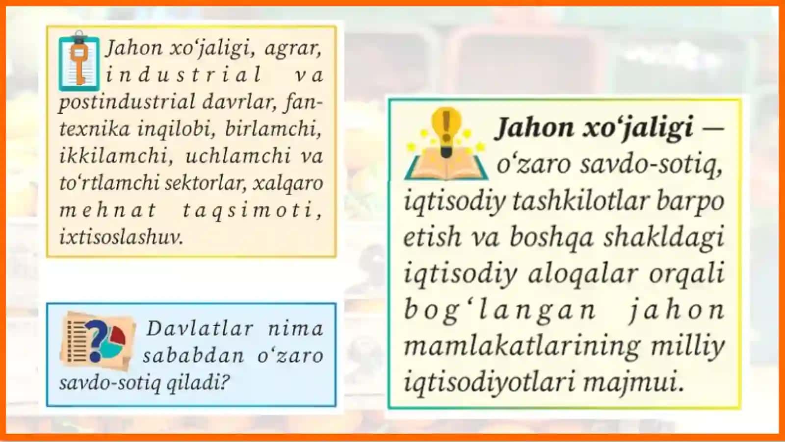 Jahon xo‘jaligi va xalqaro mehnat taqsimoti 2