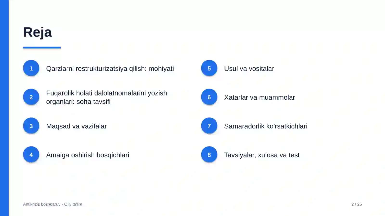 fuqarolik holati dalolatnomalarini yozish organlarida qarzlarni restrukturizatsiya qilish 6877 2
