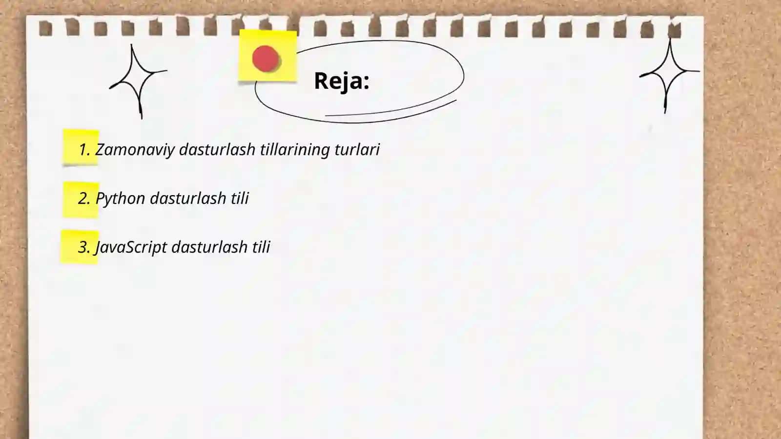 Zamonaviy dasturlash tillari 2