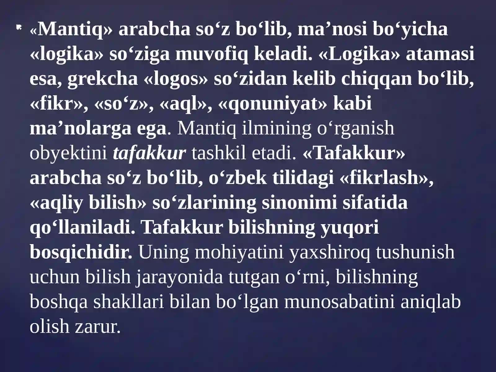 Mantiq ilmi 2