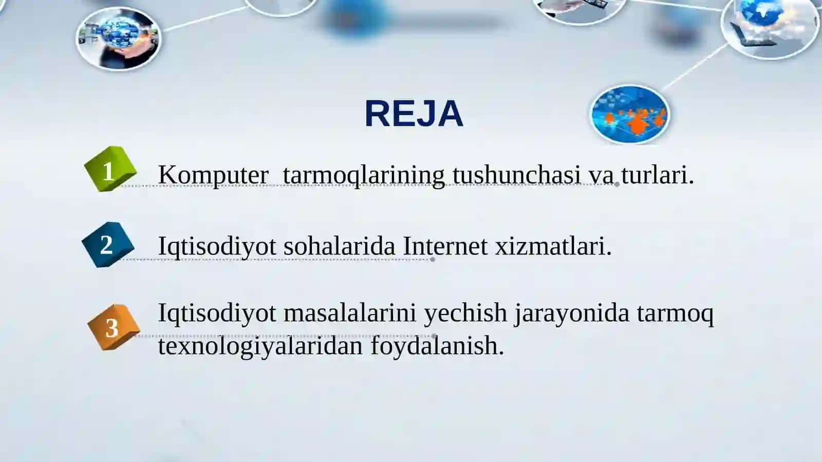 Internet tarmoq texnologiyalari va ularni iqtisodiyotdagi o‘rni 2
