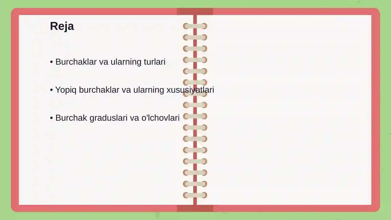 Burchaklar va ularning turlari 2