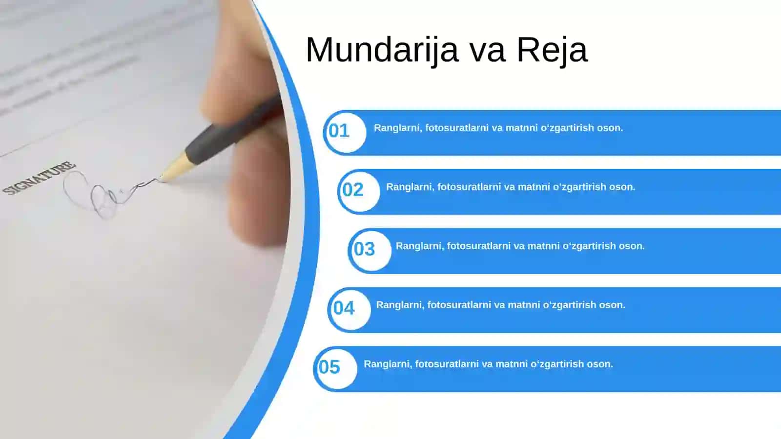 Signing Document Taqdimoti (36 Slayd) 2
