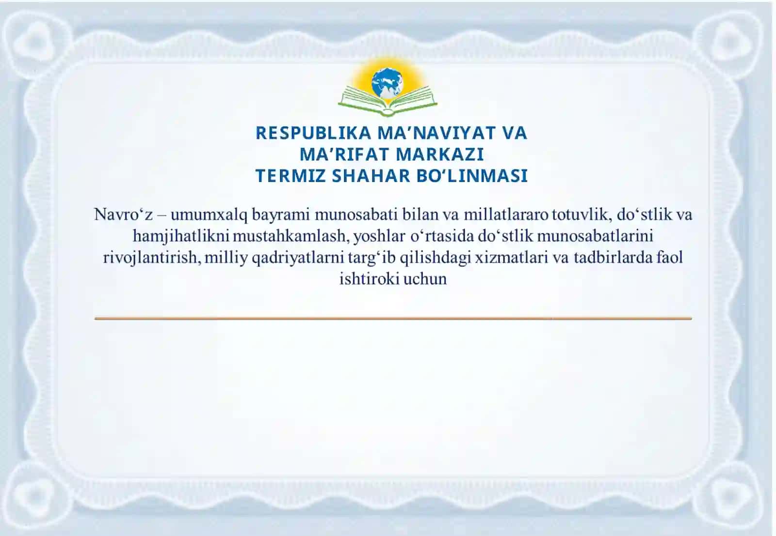 "QADRING BALAND BO‘LSIN, ONA TILIM" 2
