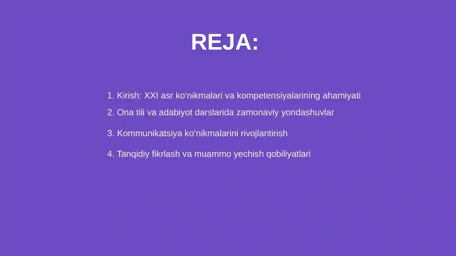 Ona tili va adabiyot darslarida XXI asr ko'nikmalarini hamda kompetensiyalarini rivojlantirish 2