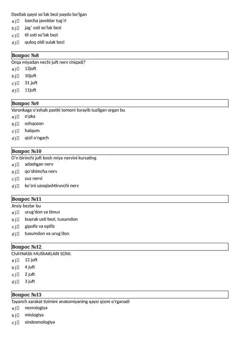 HUMAN ANATOMY AND GENETICS UZ 2