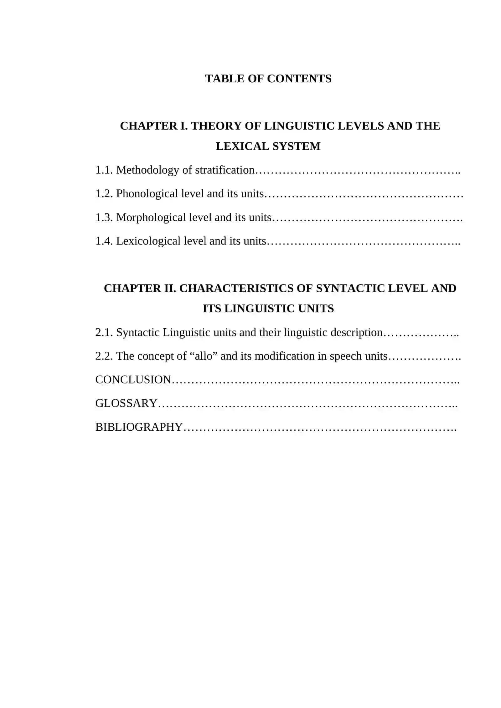 THEORETICAL COURSE OF THE ENGLISH LANGUAGE 2